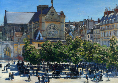 Saint Germain l'Auxerrois Art Print 1867 Painting by Claude Monet (6 Sizes)