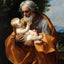 Saint Joseph with the Infant Jesus painting by Guido Reni