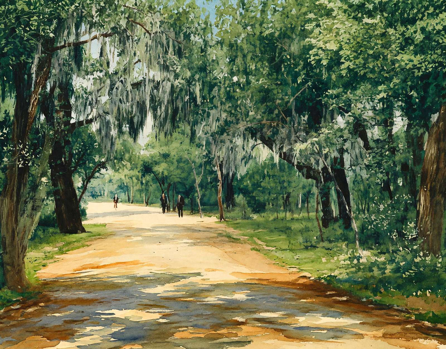 Brackenridge Park in 1906 Art Print (7 Sizes) - Retouched