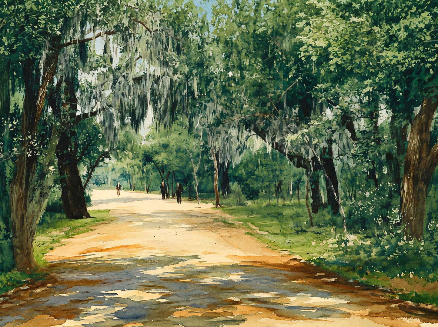 Brackenridge Park in 1906 Art Print (7 Sizes) - Retouched