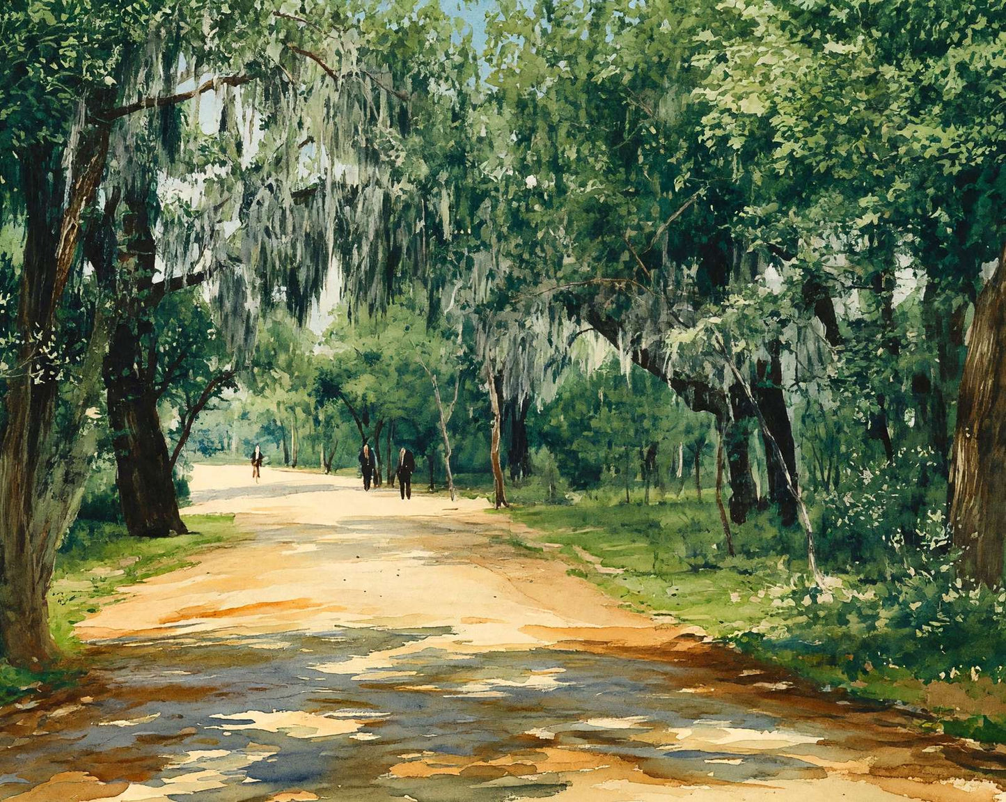 Brackenridge Park in 1906 art print