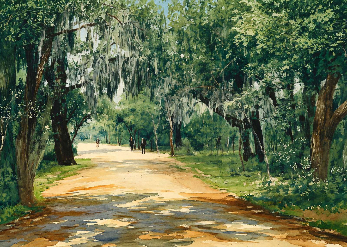 Brackenridge Park in 1906 Art Print (7 Sizes) - Retouched