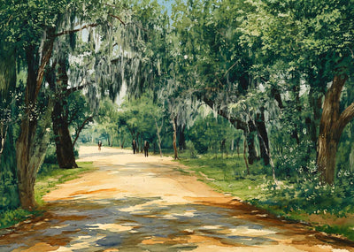 Brackenridge Park in 1906 Art Print (7 Sizes) - Retouched