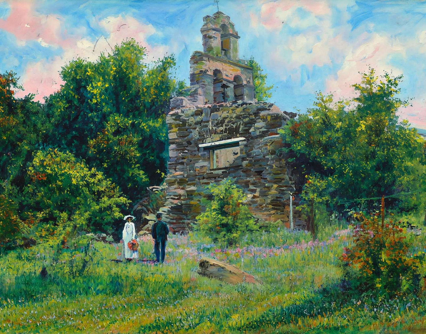 Mission San Juan in 1906 Art Print (7 Sizes) - Reproduction