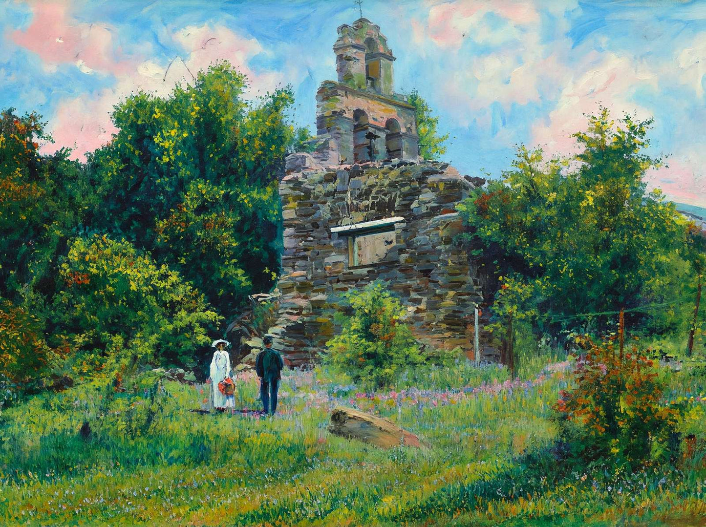 Mission San Juan in 1906 Art Print (7 Sizes) - Reproduction