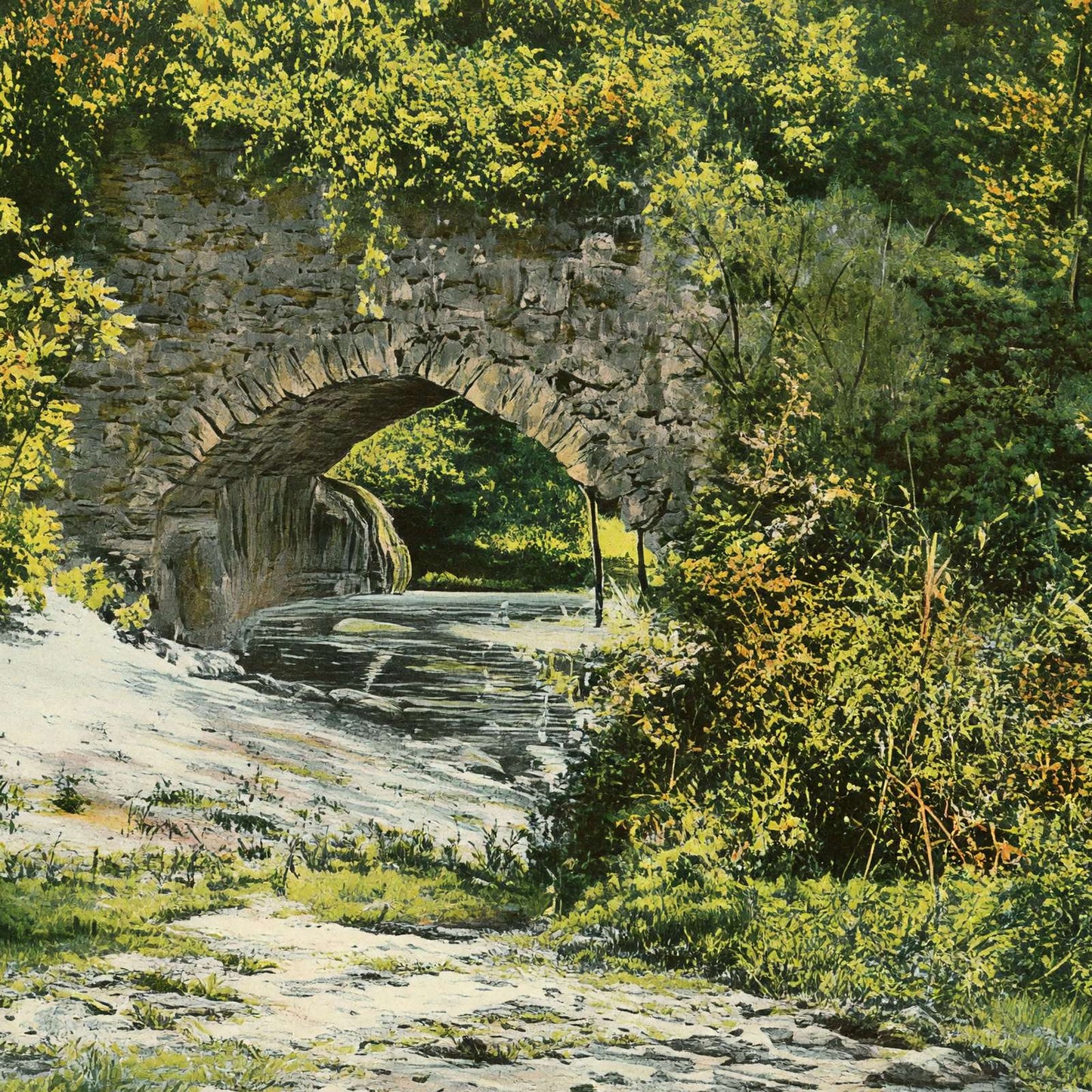Aqueduct of San Juan Mission in 1906 Vintage Print (7 Sizes) - Retouched