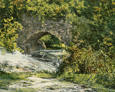 Aqueduct of San Juan Mission in 1906 vintage print