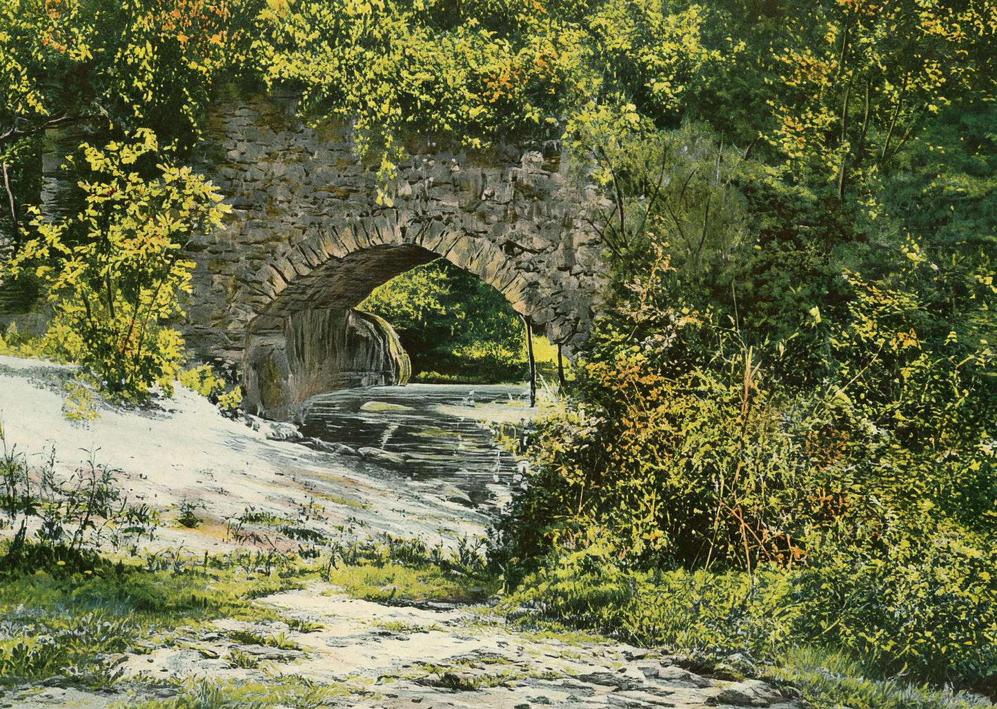Aqueduct of San Juan Mission in 1906 Vintage Print (7 Sizes) - Retouched