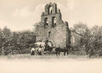 Mission San Francisco DE Espada in 1906 Vintage Print (7 Sizes)