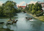 San Antonio River in 1906 Vintage Print (7 Sizes) - Retouched