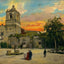 Mission Conception in 1905 Art Print (7 Sizes) - Restored
