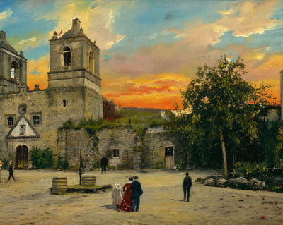 Mission Conception in 1905 art print