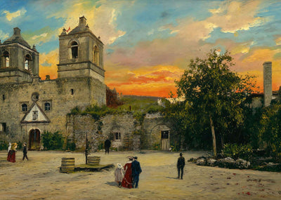 Mission Conception in 1905 Art Print (7 Sizes) - Restored