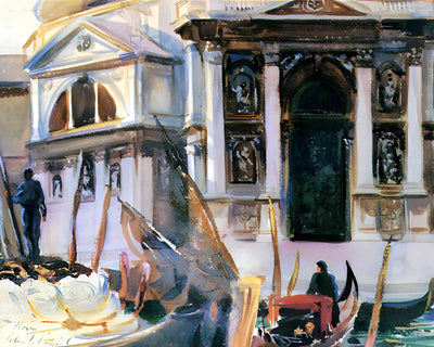 Santa Maria Della Salute  Painting by John Singer Sargent 8x10" Art Print