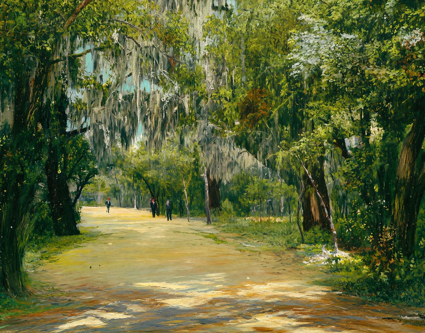 Brackenridge Park in 1905 Art Print (7 Sizes) - Premium Quality