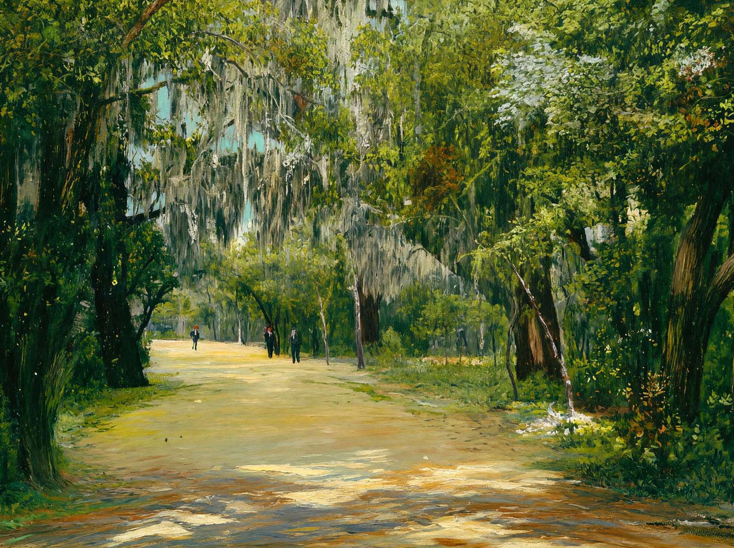 Brackenridge Park in 1905 Art Print (7 Sizes) - Premium Quality