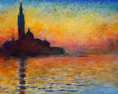 San Giorgio Maggiore at Dusk fine art print by Claude Monet (1908)