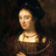 Saskia, the Artist's Wife Art Print 1643 Painting by Rembrandt (6 Sizes)