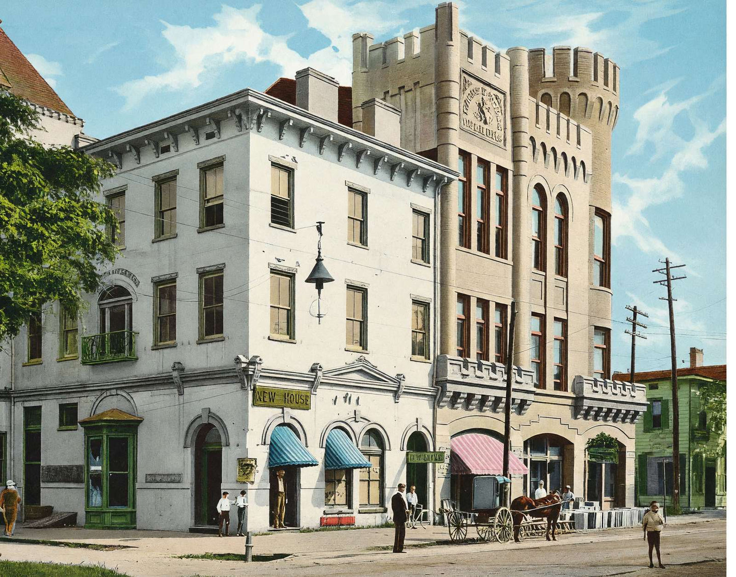 Knights of Pythias Castle Hall Savannah GA in 1905 Vintage Print (7 Sizes)