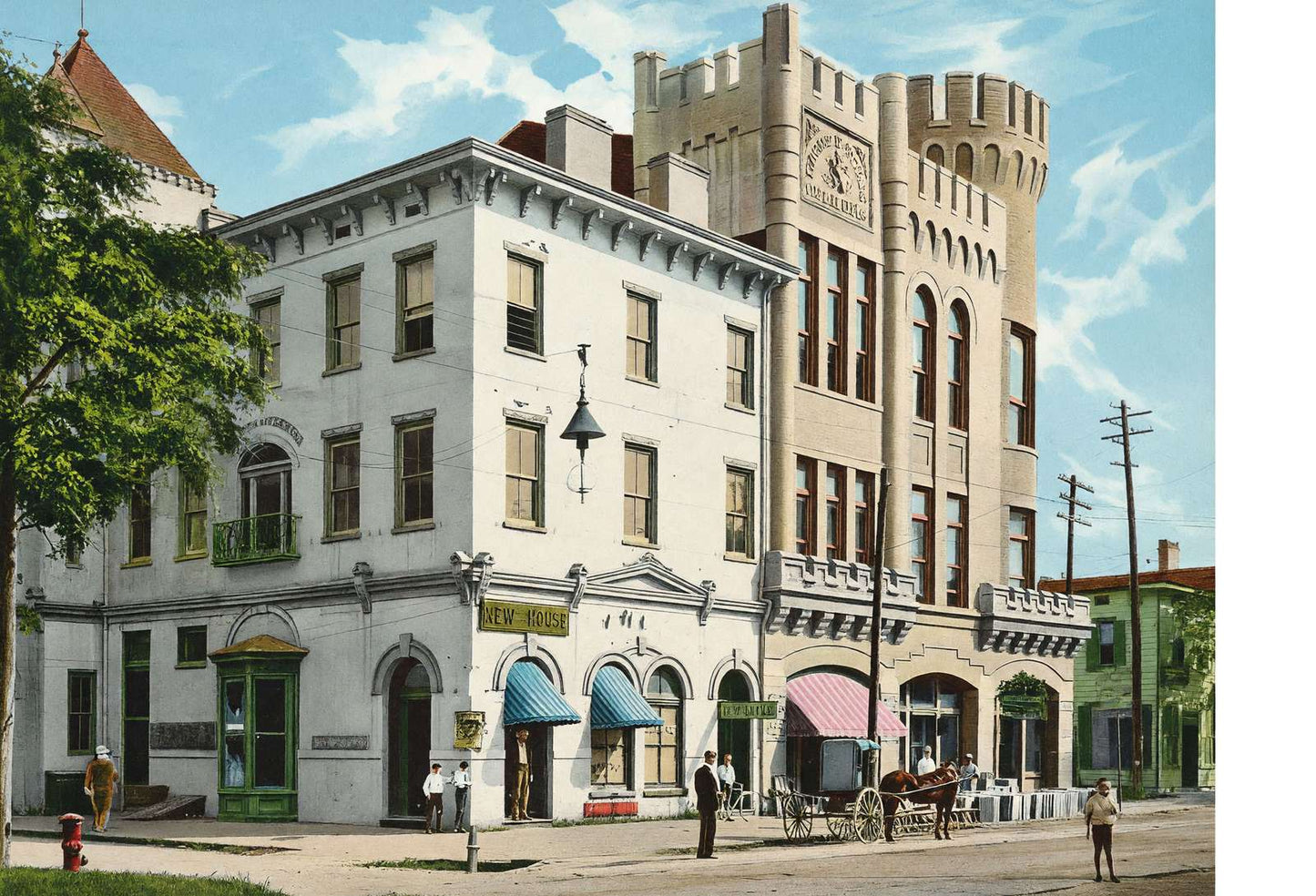 Knights of Pythias Castle Hall Savannah GA in 1905 Vintage Print (7 Sizes)