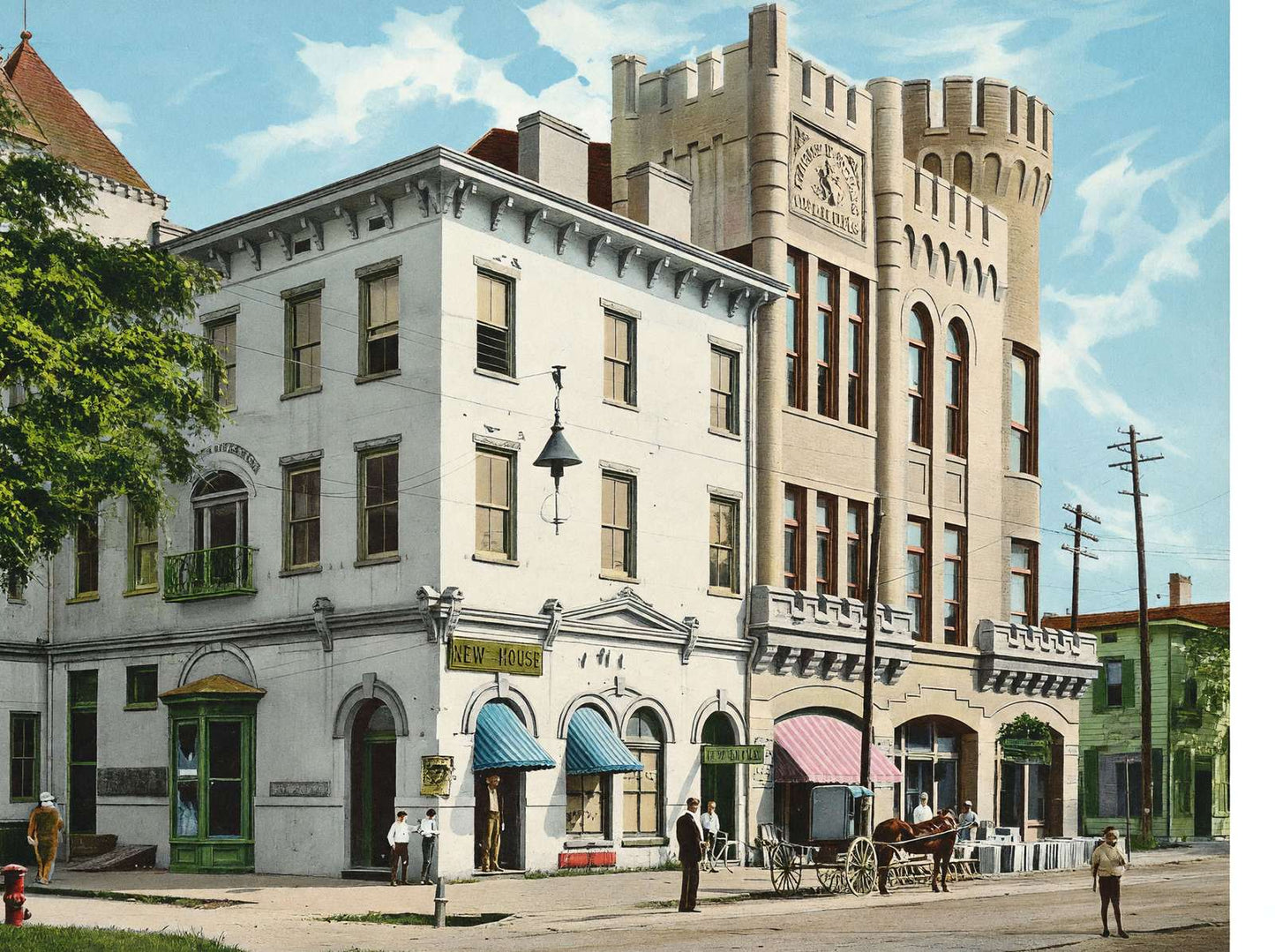 Knights of Pythias Castle Hall Savannah GA in 1905 Vintage Print (7 Sizes)