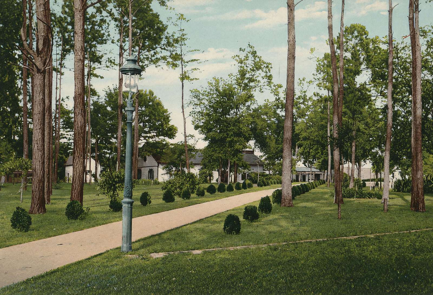 Savannah Yacht Club in 1904 Vintage Print (7 Sizes) - Restored