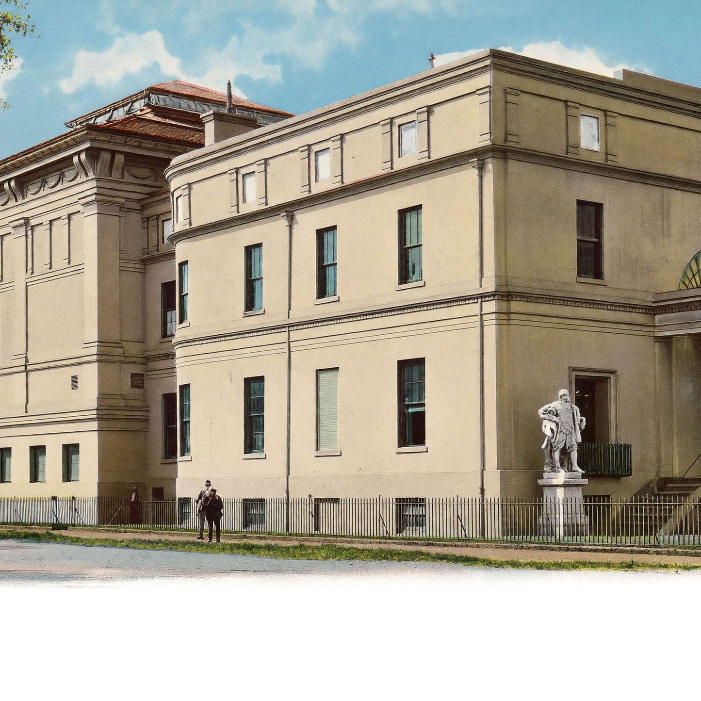 Telfair Academy Savannah GA in 1905 Vintage Print (7 Sizes) - Premium Print