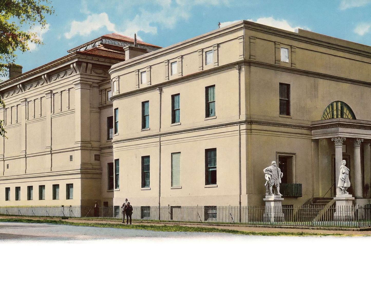 Telfair Academy Savannah GA in 1905 Vintage Print (7 Sizes) - Premium Print