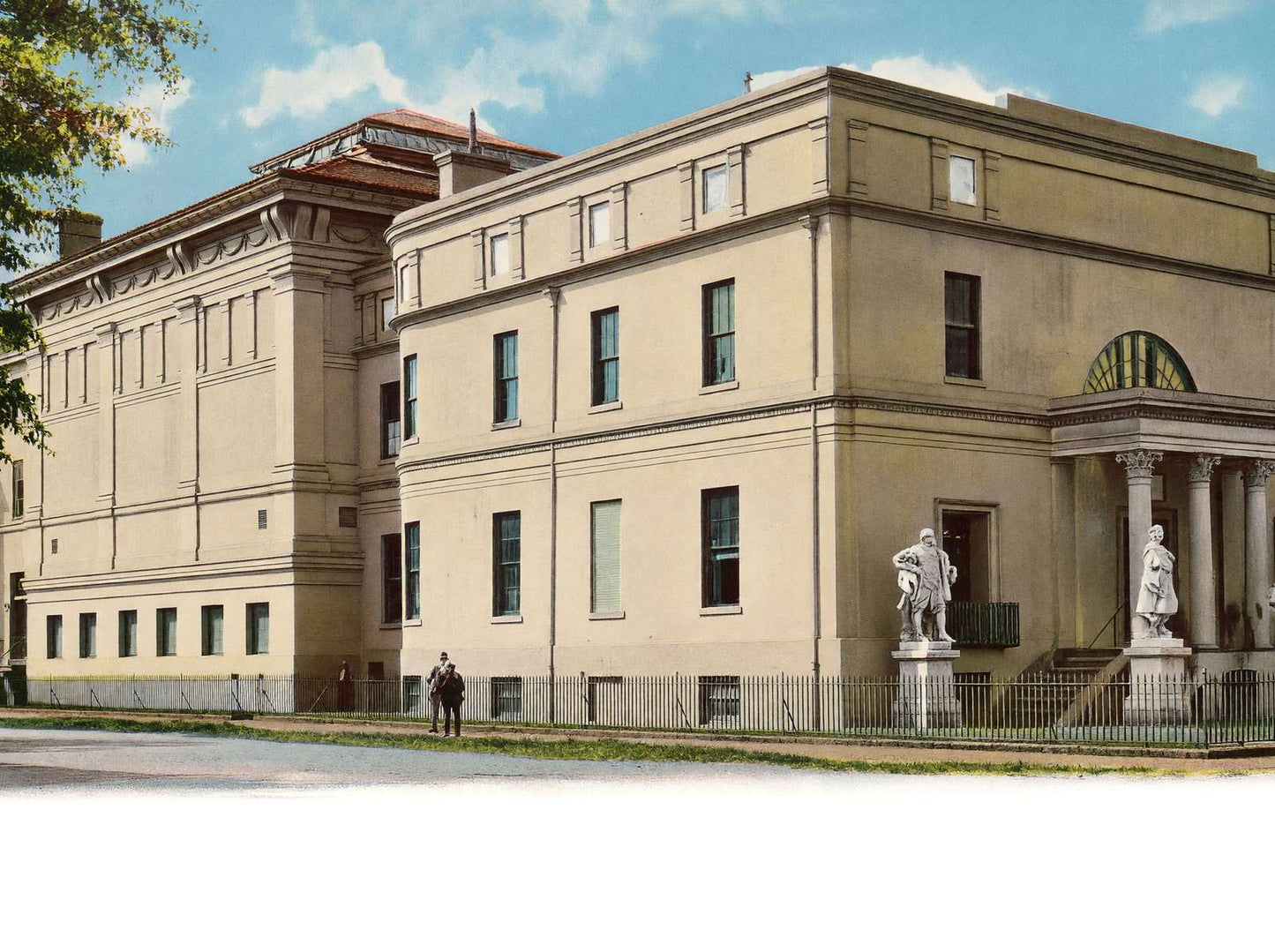 Telfair Academy Savannah GA in 1905 Vintage Print (7 Sizes) - Premium Print