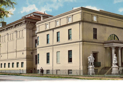 Telfair Academy in Savannah in 1905 vintage print
