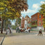 Bull Street from Monterey Square Savannah GA in 1905 Vintage Print (7 Sizes)