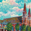Sacred Heart Church Savannah GA in 1905 Art Print (7 Sizes) - Enhanced