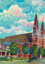 Sacred Heart Church Savannah GA in 1905 Art Print (7 Sizes) - Enhanced
