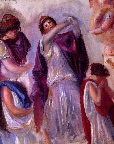 Scene Antique Femmes Aux Peplums painting print by Pierre-Auguste Renoir (1895)