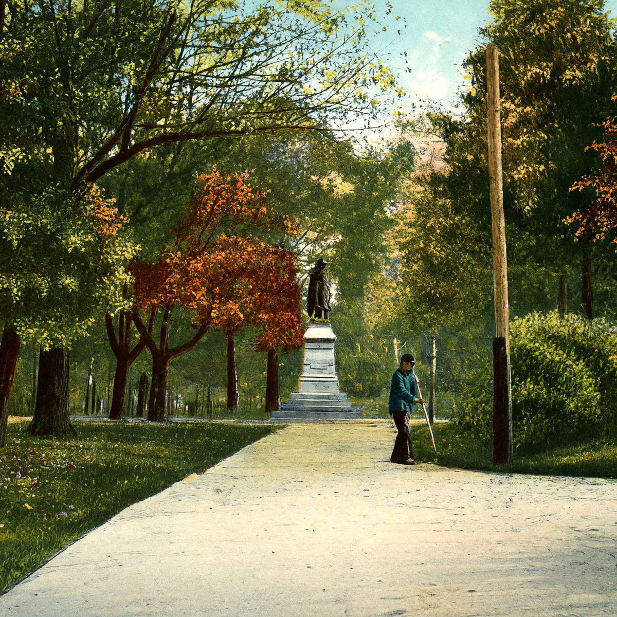 Schiller Park Columbus Ohio in 1906 Vintage Print (7 Sizes) - Enhanced