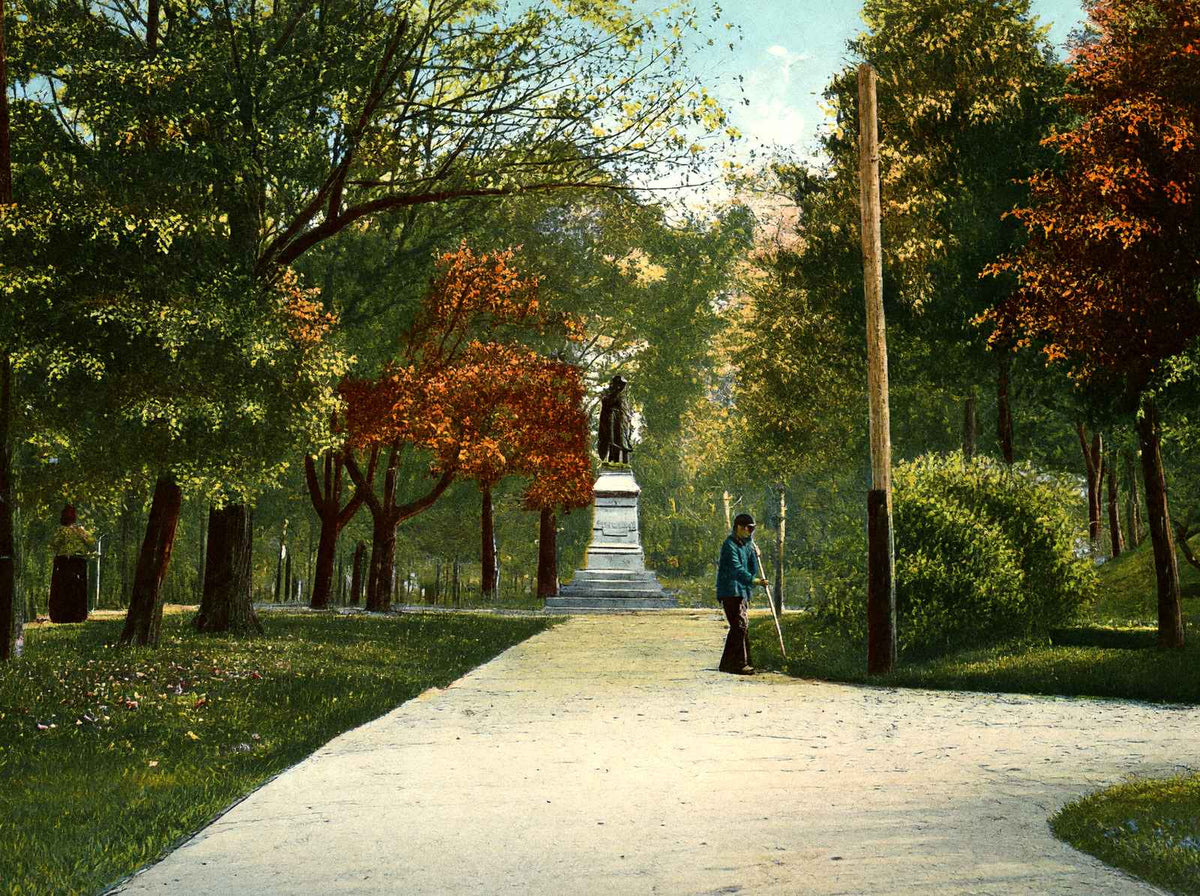 Schiller Park Columbus Ohio in 1906 Vintage Print (7 Sizes) - Enhanced