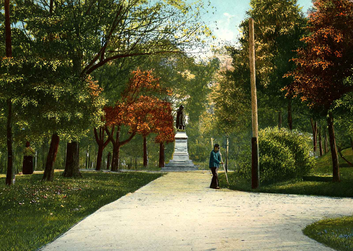 Schiller Park Columbus Ohio in 1906 Vintage Print (7 Sizes) - Enhanced