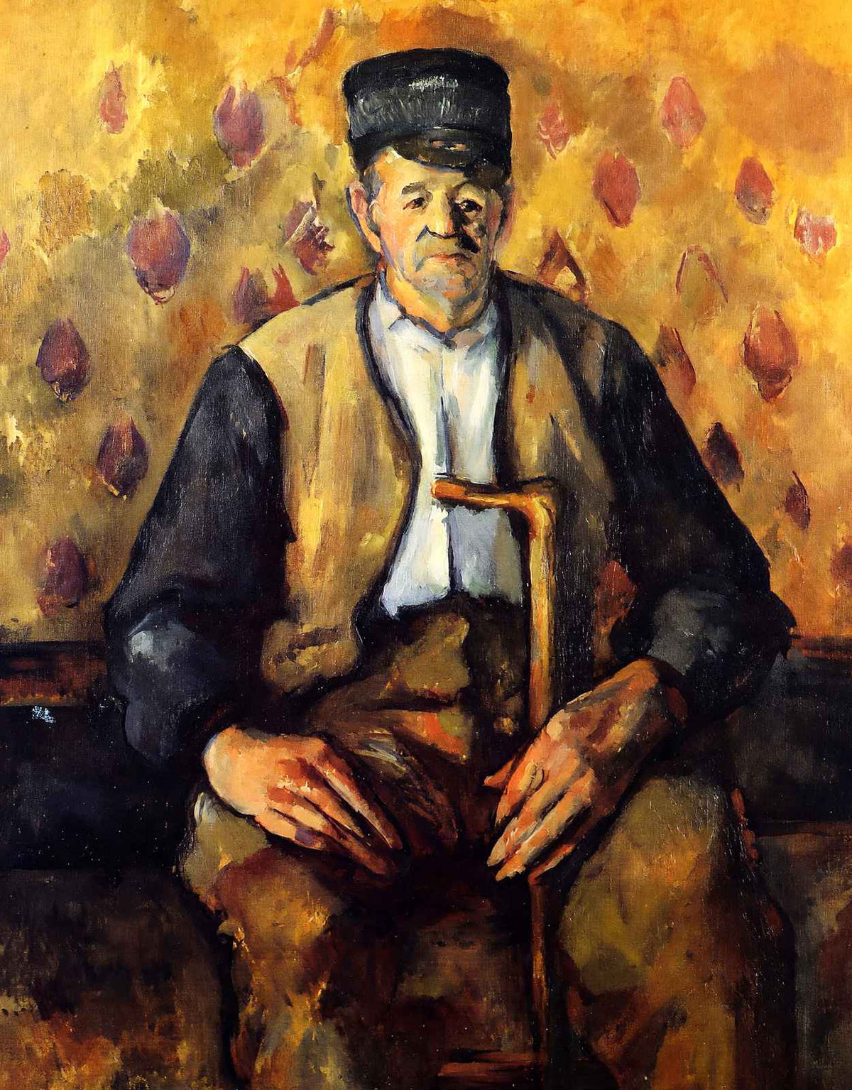 Seated Peasant 1904 Painting by Paul Cezanne Art Print (6 Sizes)