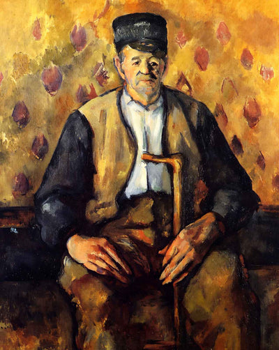 Seated Peasant painting by Paul Cezanne (1904)