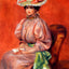 Seated Woman Fine Art Print 1895 Painting by Pierre-Auguste Renoir (6 Sizes)