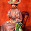 Seated Woman Fine Art Print 1895 Painting by Pierre-Auguste Renoir (6 Sizes)