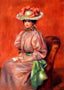 Seated Woman Fine Art Print 1895 Painting by Pierre-Auguste Renoir (6 Sizes)