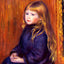 Seated Child in a Blue Dress 1889 by Pierre-Auguste Renoir Art Print (6 Sizes)
