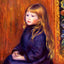 Seated Child in a Blue Dress 1889 by Pierre-Auguste Renoir Art Print (6 Sizes)