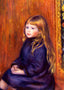 Seated Child in a Blue Dress 1889 by Pierre-Auguste Renoir Art Print (6 Sizes)