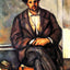 Seated Peasant Art Print 1900 Painting by Paul Cezanne (6 Sizes) - High Quality