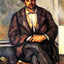 Seated Peasant Art Print 1900 Painting by Paul Cezanne (6 Sizes) - High Quality