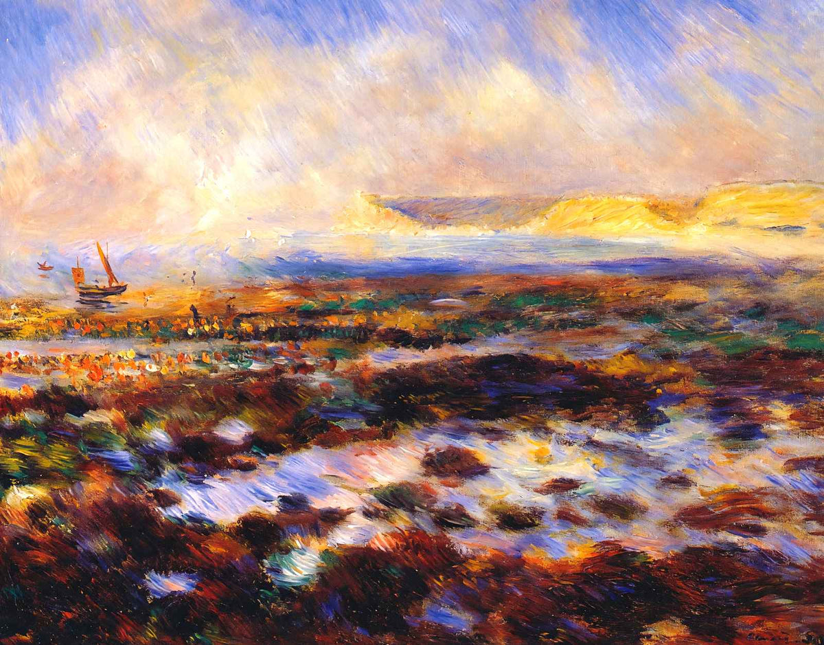 Seascape Art Print 1883 Painting by Pierre-Auguste Renoir (6 Sizes) - Acid Free