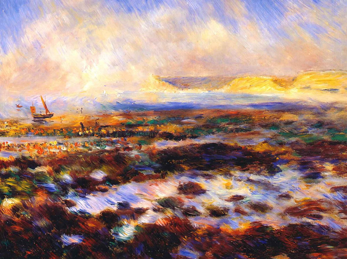 Seascape Art Print 1883 Painting by Pierre-Auguste Renoir (6 Sizes) - Acid Free