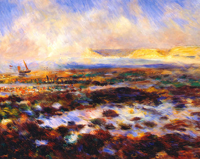 Seascape art print by Pierre-Auguste Renoir (1883)